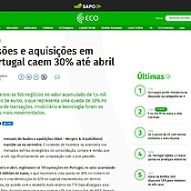 Fuses e aquisies em Portugal caem 30% at abril